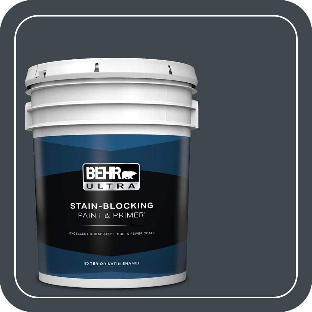 BEHR ULTRA 5 gal. #PPU25-23 Winter Way Satin Enamel Exterior Paint & Primer