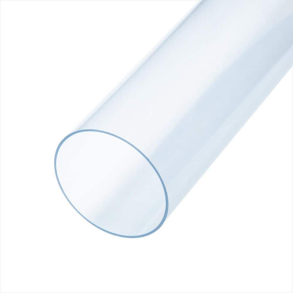 ‎POWERTEC 4 in. x 36 in. Long Clear Pipe, Rigid Plastic Tubing for Dust Collection Hose and Fittings