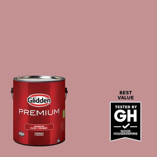Glidden Premium 1 gal. PPG1052-4 Floral Tapestry Satin Interior Latex Paint (2)
