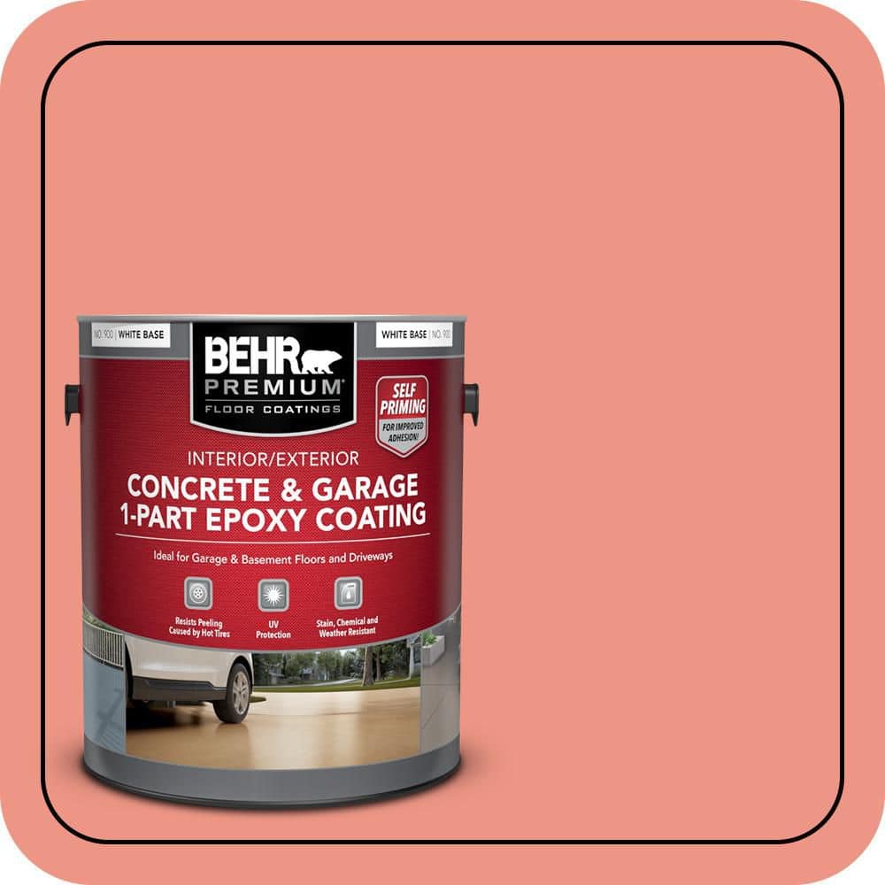 BEHR PREMIUM #P180-4 Self-Priming 1-Part Epoxy Satin Interior/Exterior Concrete and Garage Floor Paint (1)