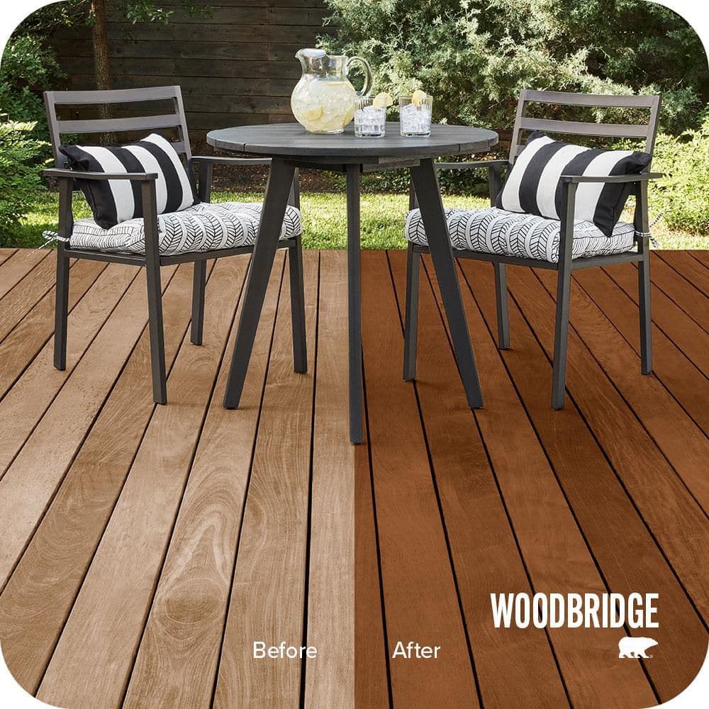 BEHR PREMIUM 1 gal. #ST-116 Woodbridge Semi-Transparent Waterproofing Exterior Wood Stain and Sealer (2)