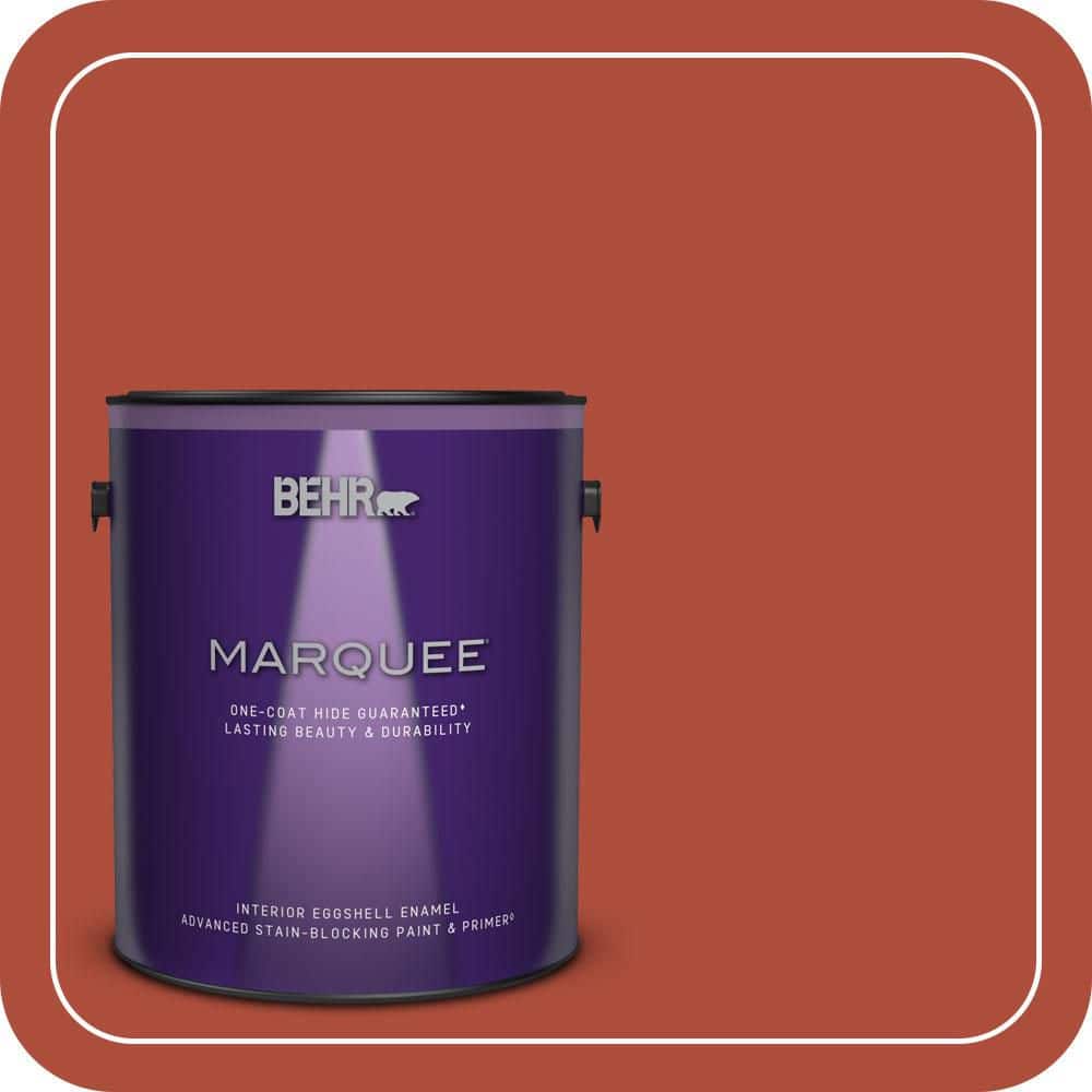 BEHR MARQUEE 1 gal. #MQ4-35 Torch Red One-Coat Hide Eggshell Enamel Interior Paint & Primer