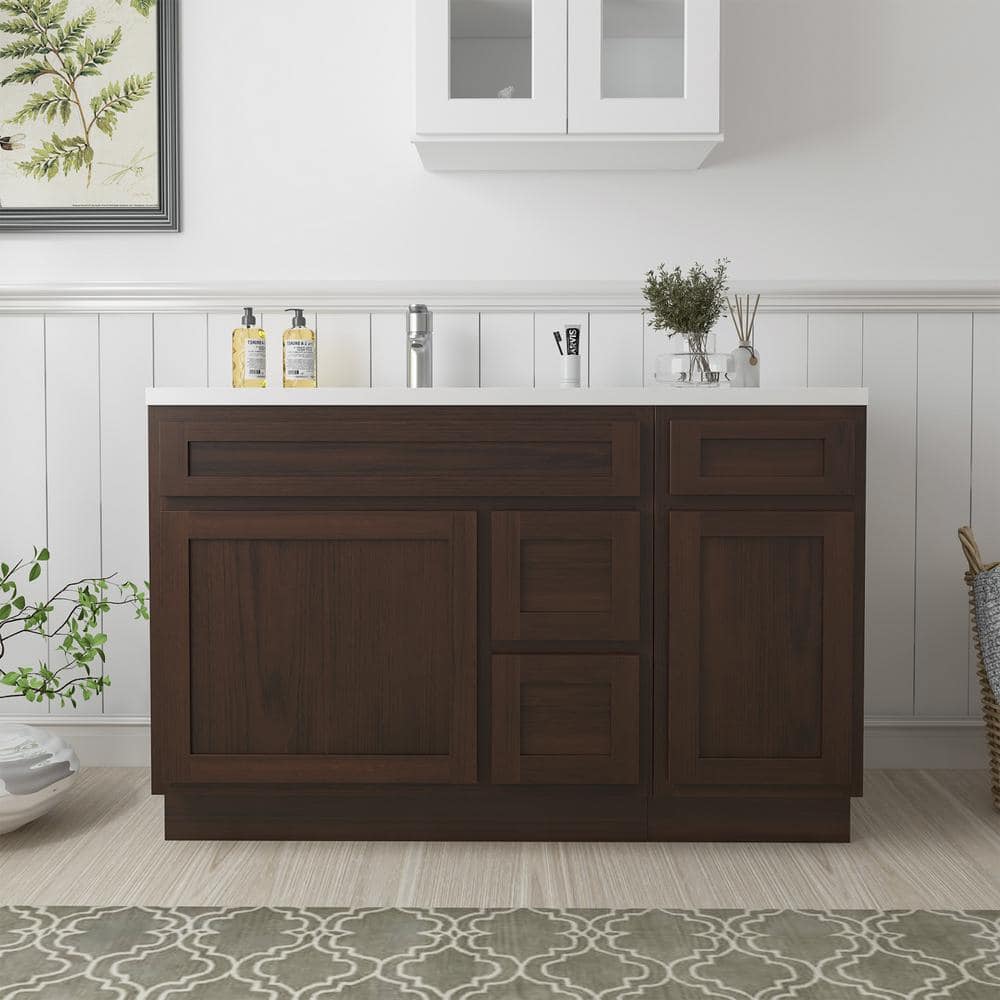 Vanity Art Montclair 2-Door and Freestanding Shaker Bathroom Vanity Cabinet (No Top) - Unassembled