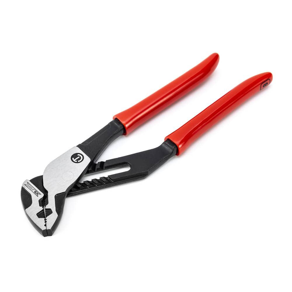 Crescent 8 in. Z2 K9 Straight Jaw Tongue and Groove Dipped Grip Pliers