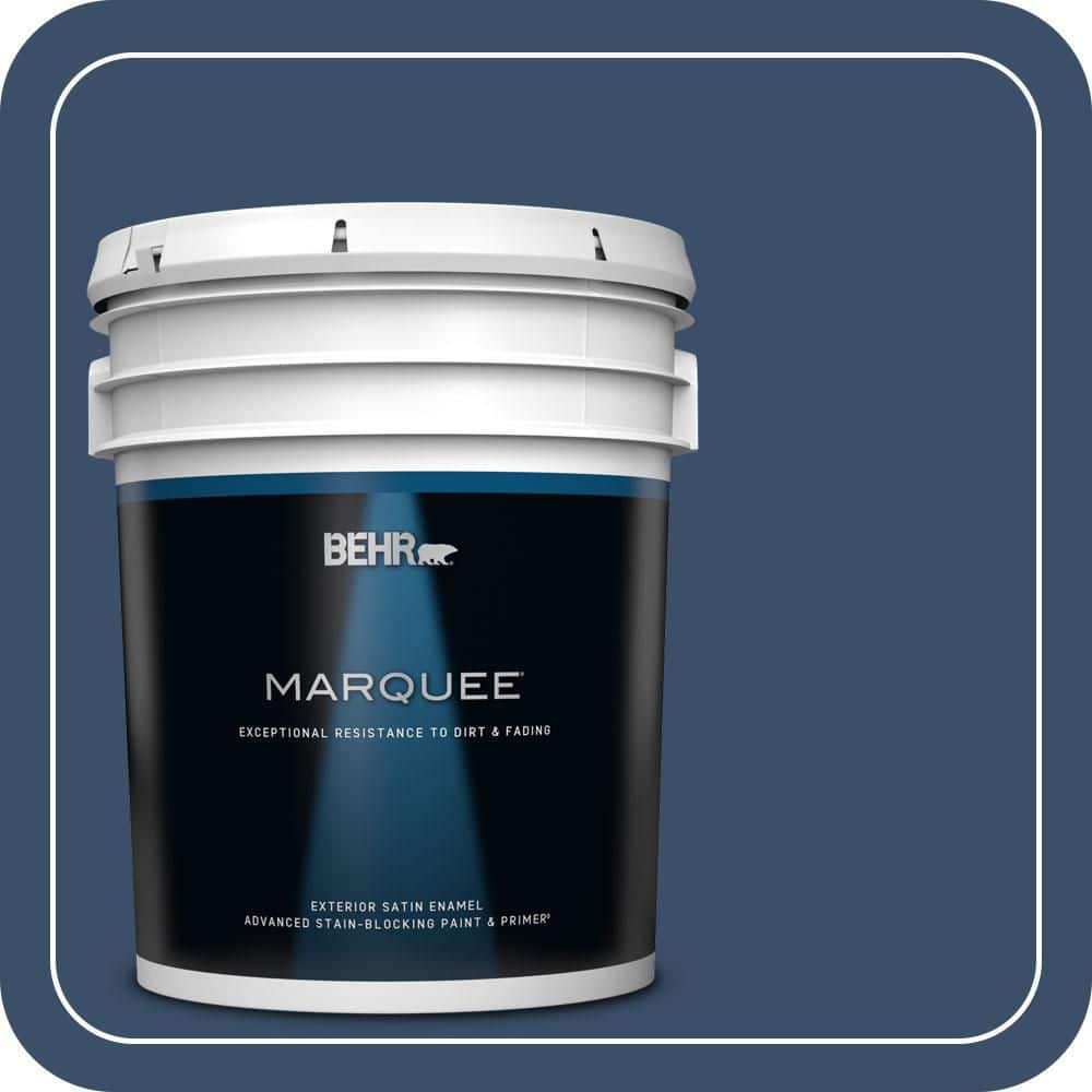 BEHR MARQUEE 5 gal. #M510-7 Inked Satin Enamel Exterior Paint & Primer