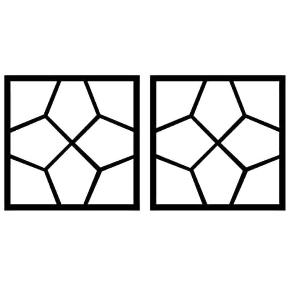 KIWDZFU 15.7 x 15.7 x 1.6 in. DIY Reusable Walkway Pathmate Concrete Molds and Forms 2-Pack (1)