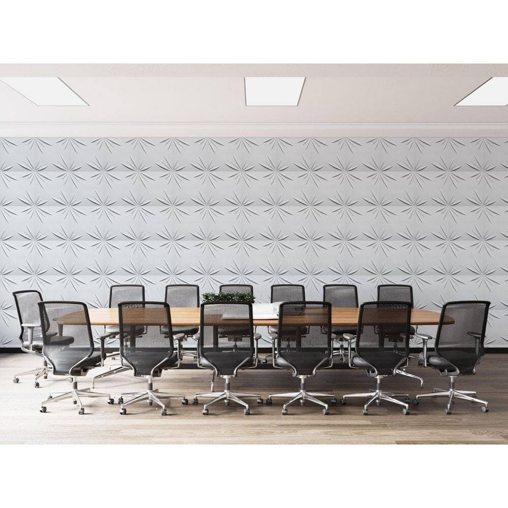 Dundee Deco Falkirk Ross 2/25 in. 19.7 in. 19.7 in. PVC Floral 3D Decorative Wall Panel (2)