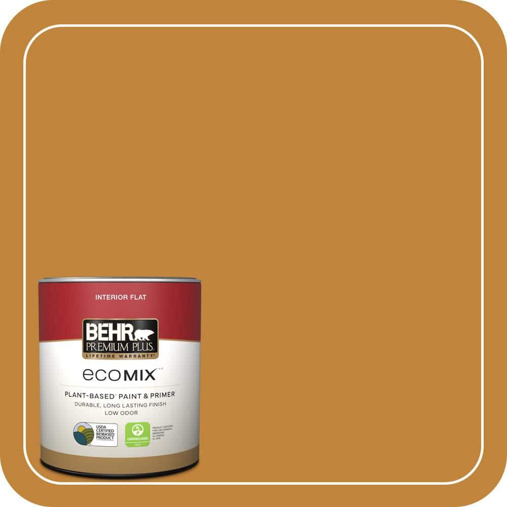 BEHR PREMIUM PLUS 1 qt. #M260-7 Back To School Flat EcoMix Plant-Based Interior Paint & Primer (1)