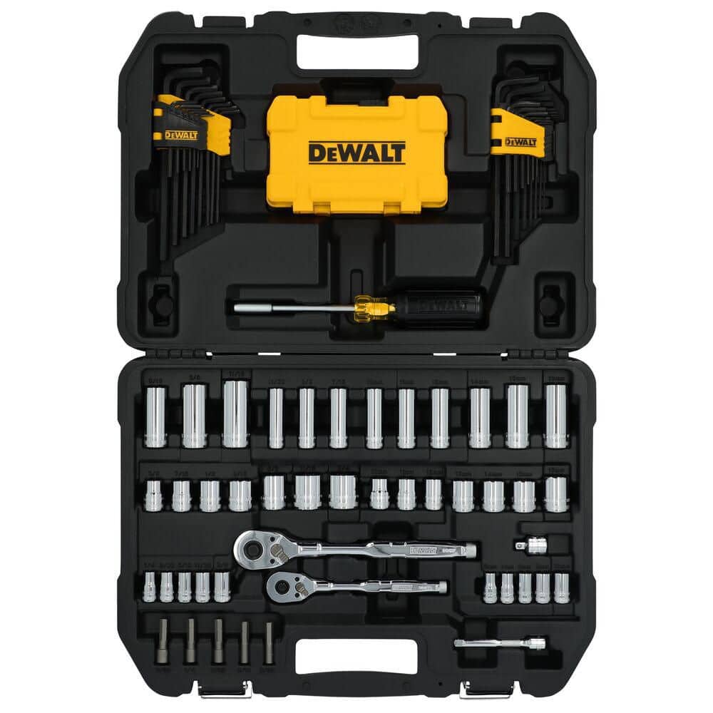 DEWALT Toughseries 96-Pieces Mechanics Tool Set for 1/4 in. and 3/8 in. Drive with Hard Shell Carrier (1)