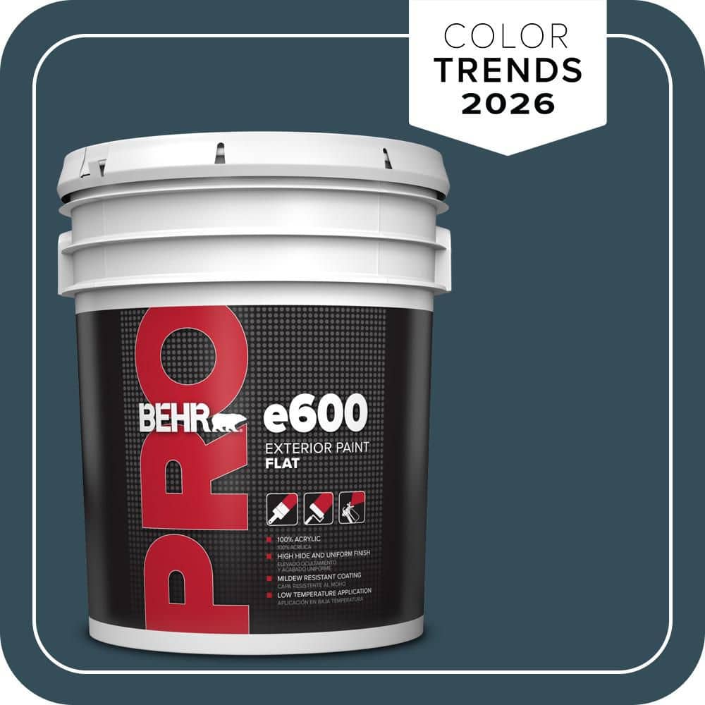 BEHR PRO 5 gal. #HDC-CL-28 Nocturne Blue Flat Exterior Paint