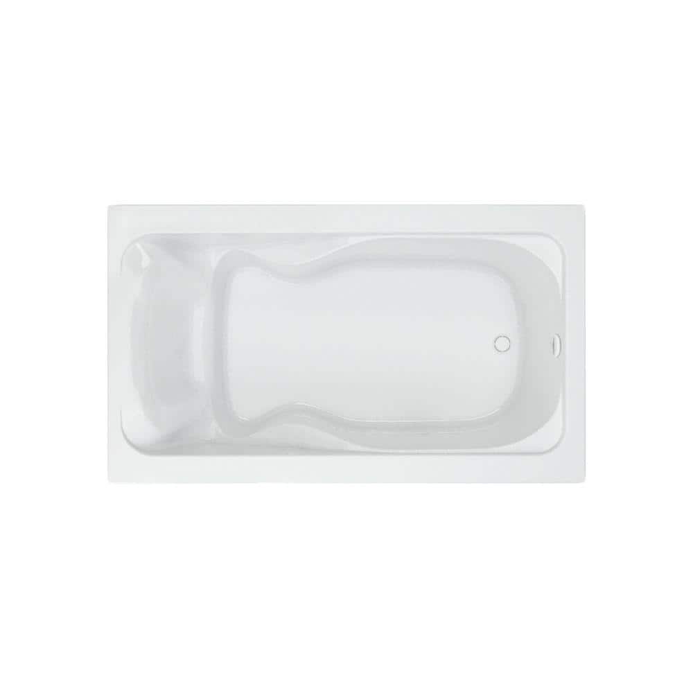 American Standard Cadet 72 in. x 42 in. Rectangular Soaking Bathtub with Reversible Hand Drain in White (2)