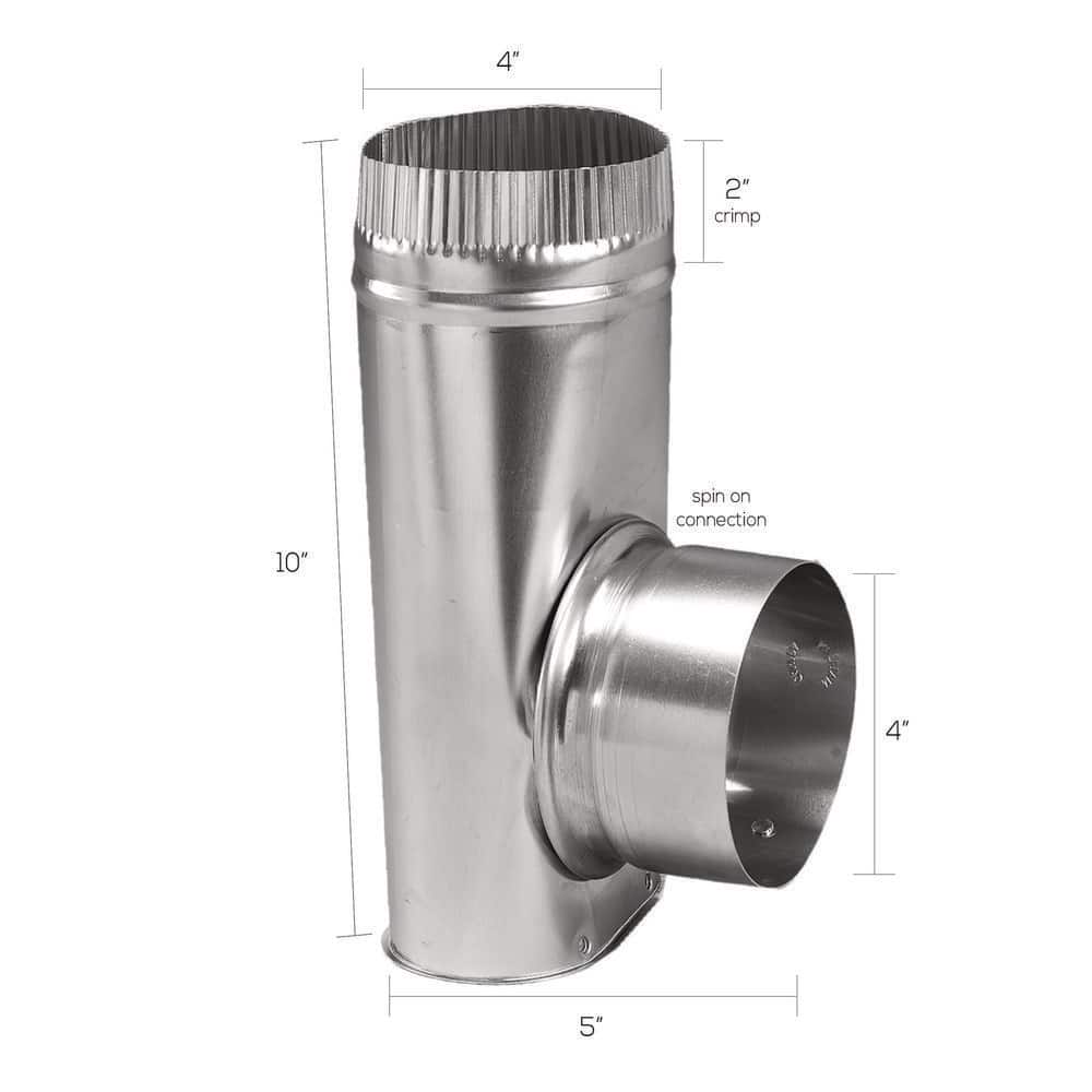 Everbilt 4 in Dia. x 10 in. L Aluminum Offset Duct Connector (3)