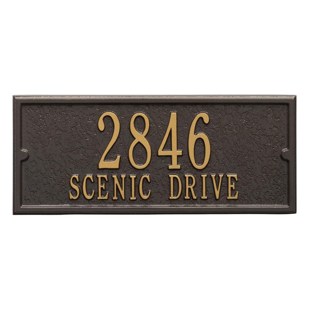 Whitehall Products Mailbox Side Panel in Bronze/Gold