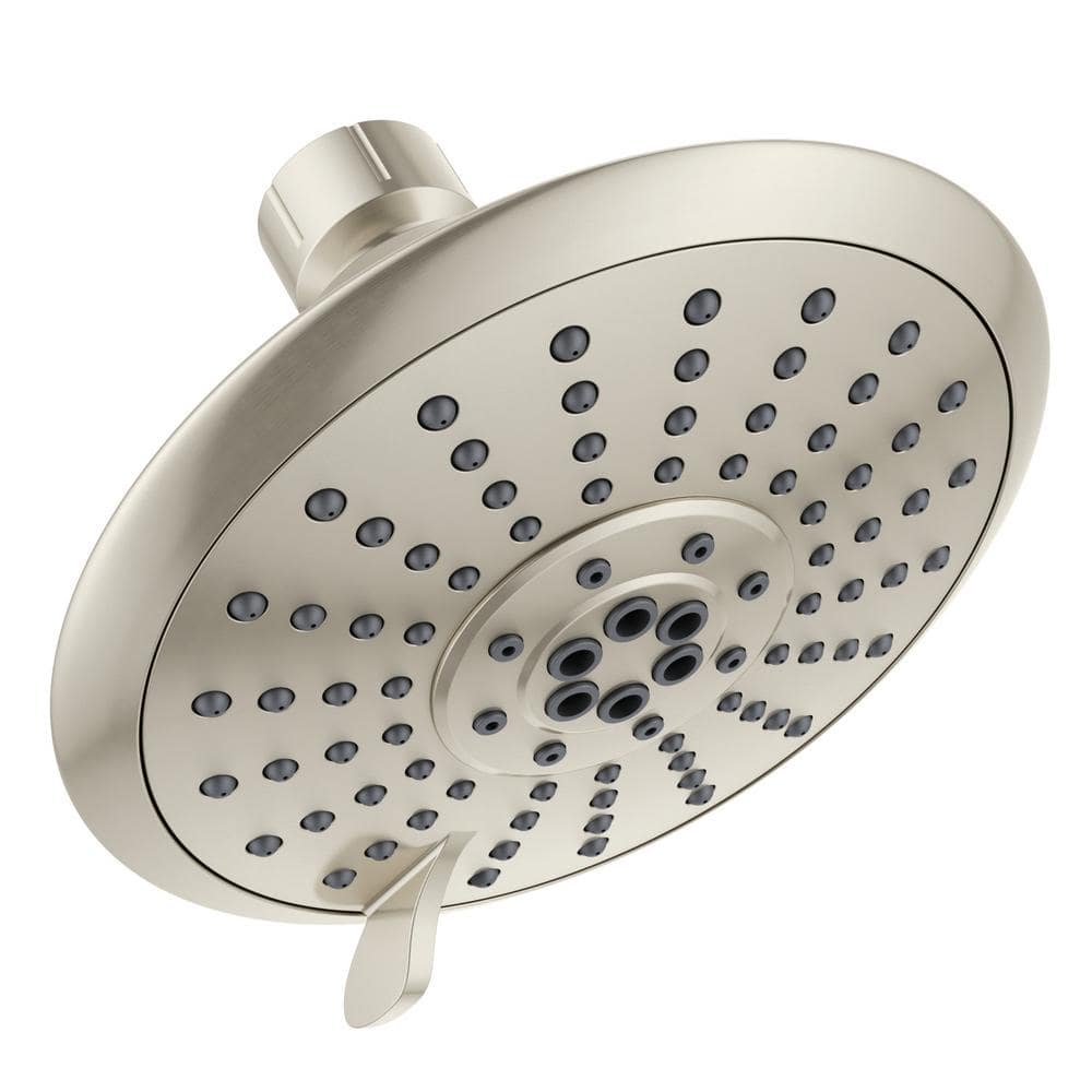 Westbrass No-Drill Conversion Slide Bar with Hand Shower and 5 in. Adjustable Shower Head in Satin Nickel (3)