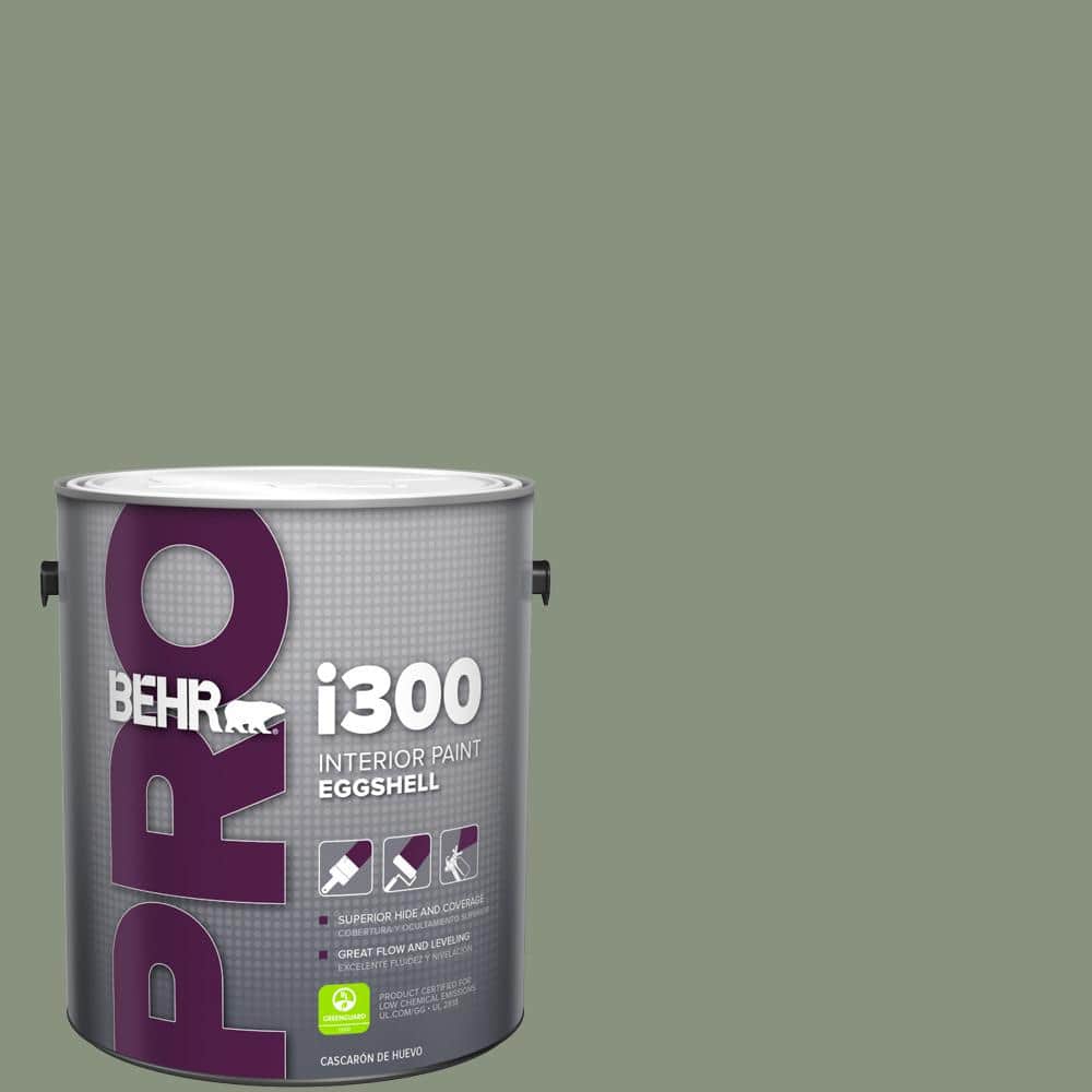 BEHR PRO 1 gal. #N390-5 Eucalyptus Wreath Eggshell Interior Paint (1)