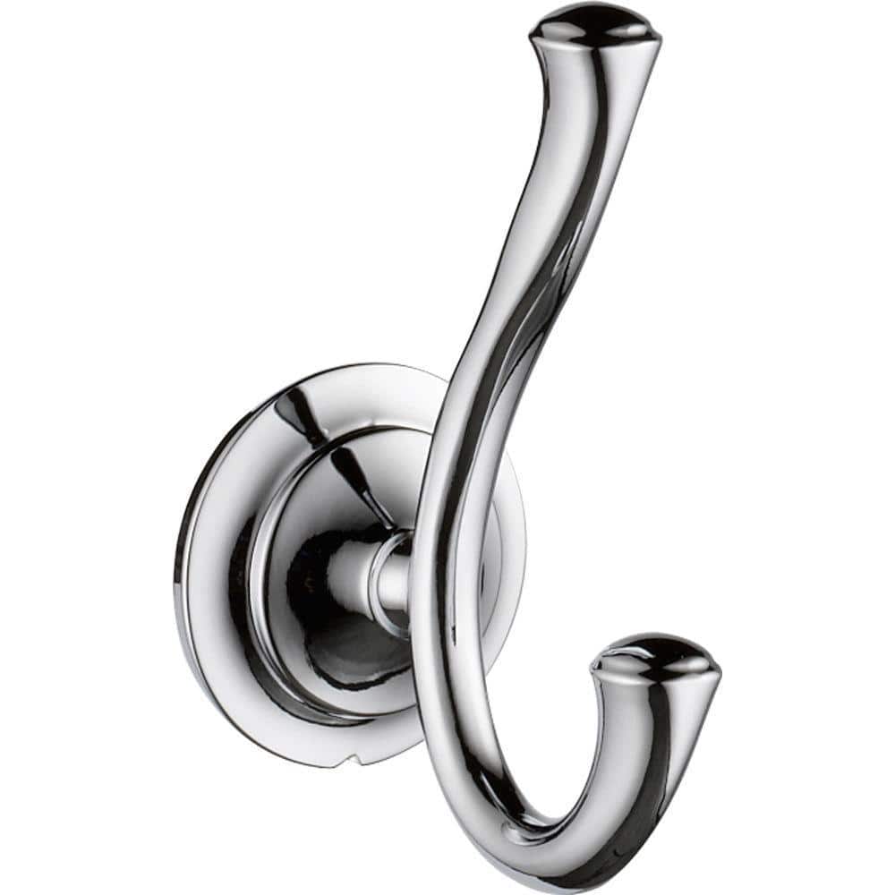 Delta Linden Double Towel Hook Bath Hardware Accessory in Polished Chrome (1)
