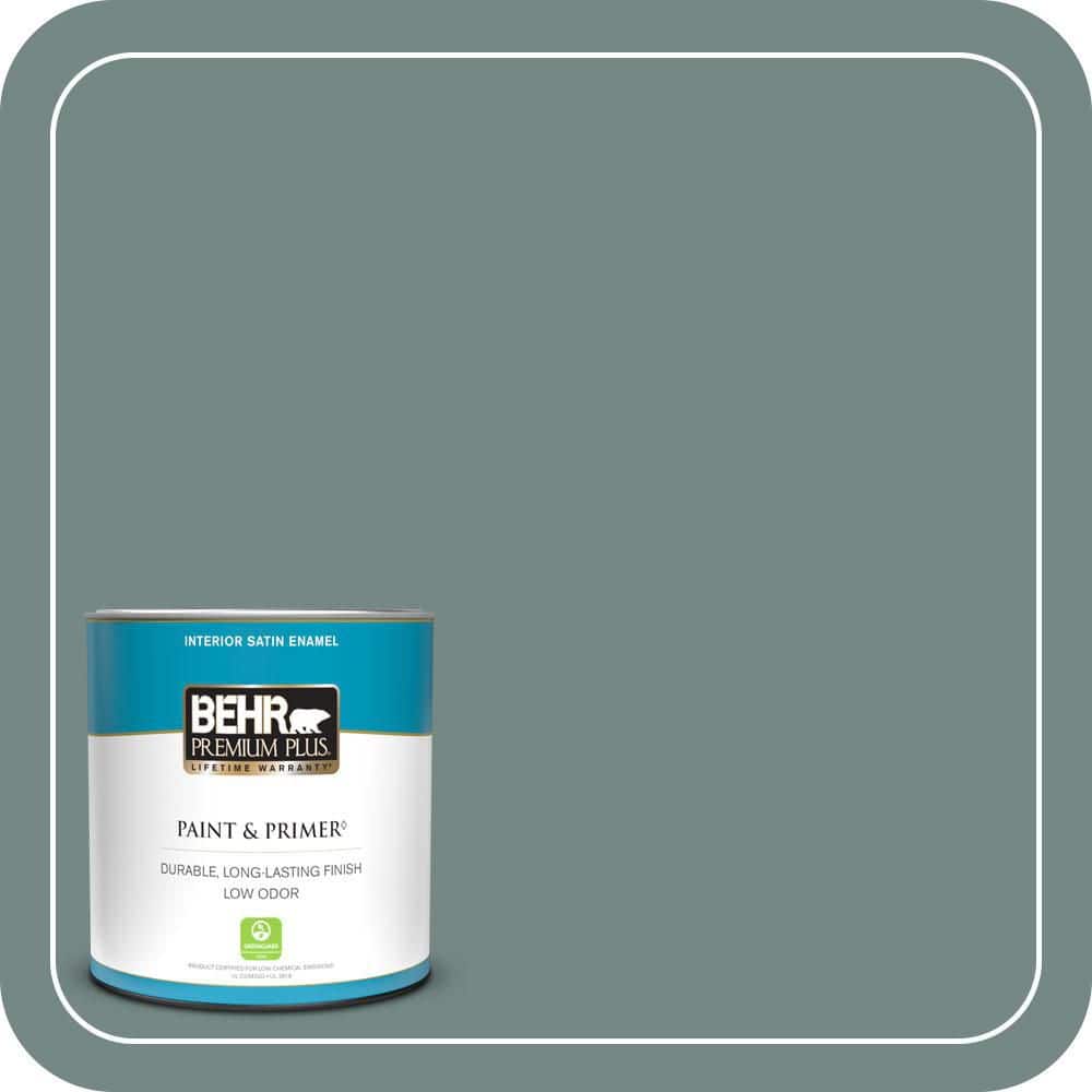 BEHR PREMIUM PLUS #MQ6-10 Echo Park Flat Interior/Exterior Paint & Primer Color Sample (1)