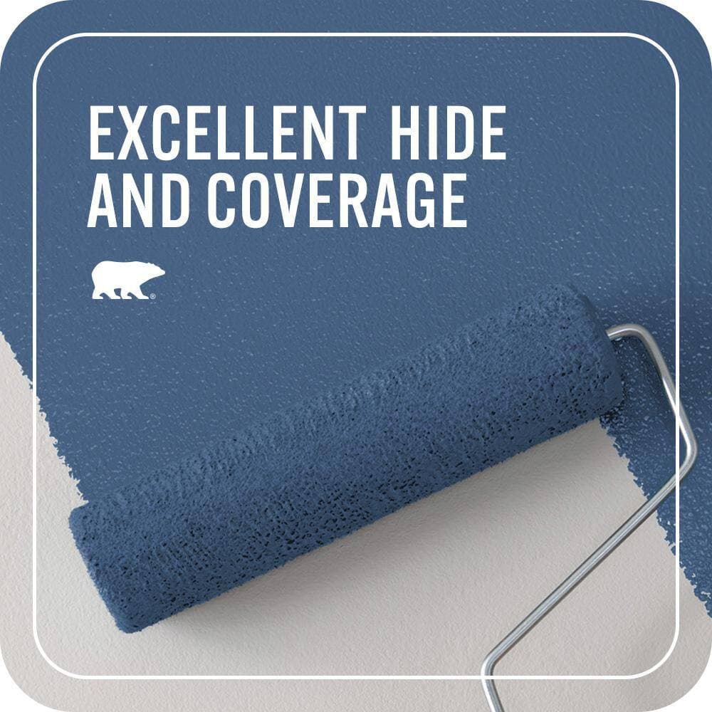 BEHR PREMIUM PLUS 1 gal. #PPU15-04 Mosaic Blue Flat EcoMix Plant-Based Interior Paint & Primer (2)