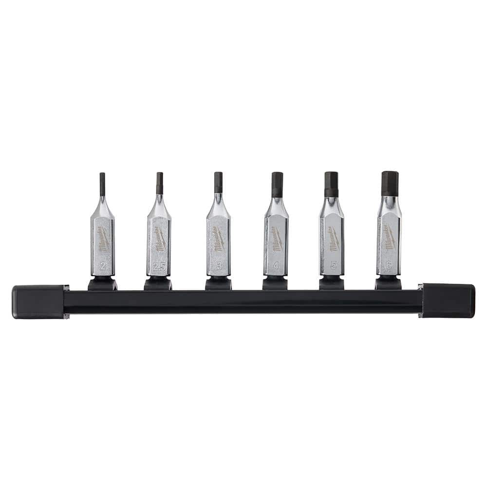 Milwaukee 1/4 in. Drive Metric Hex Bit Socket Set (6-Piece)