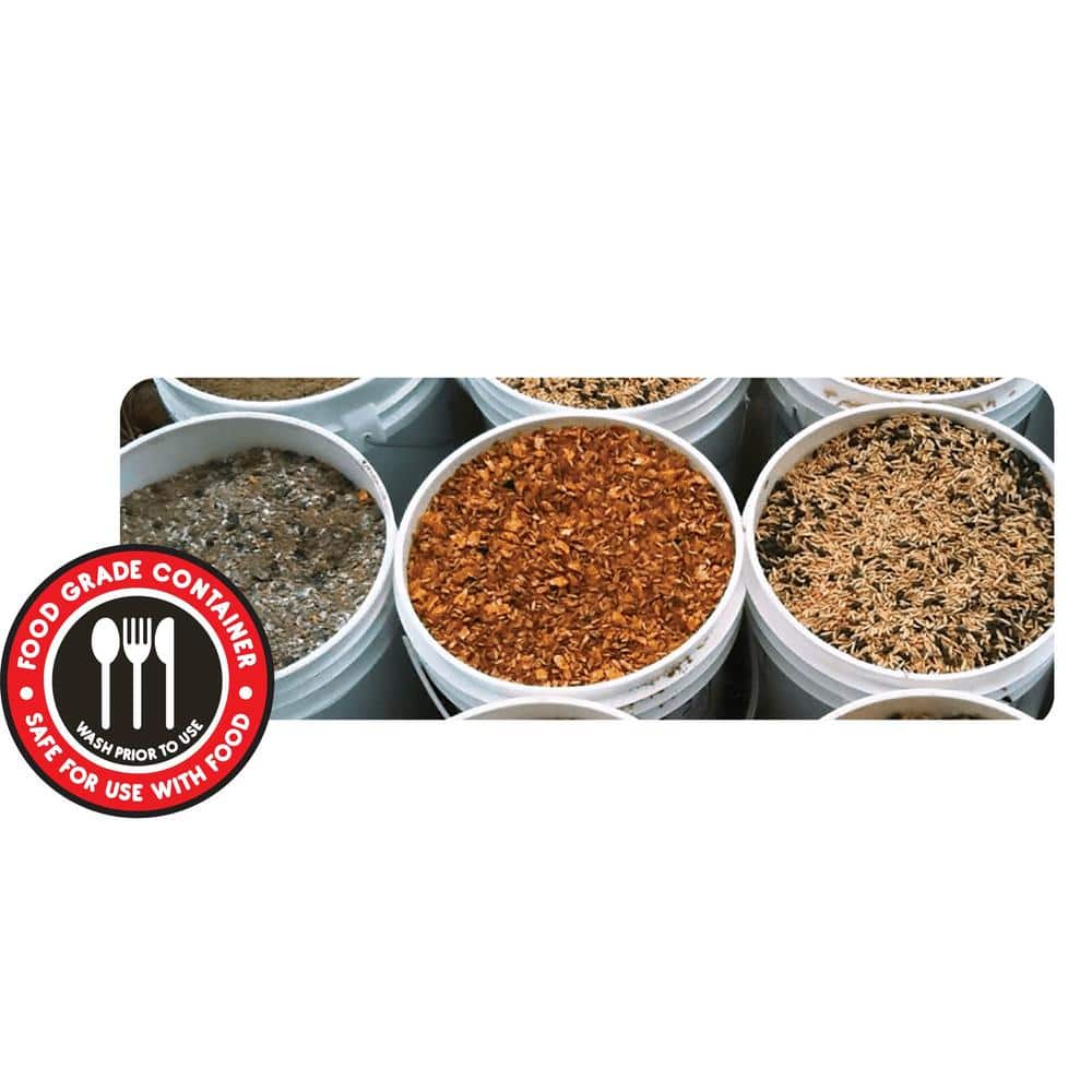 Bucket Companion 5 gal. Black Paint Bucket Lid (4)