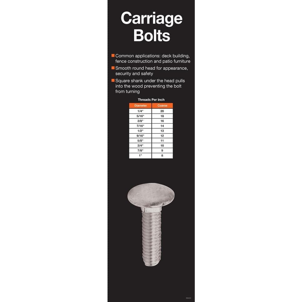 Everbilt .-16 Galvanized Carriage Bolt (3)