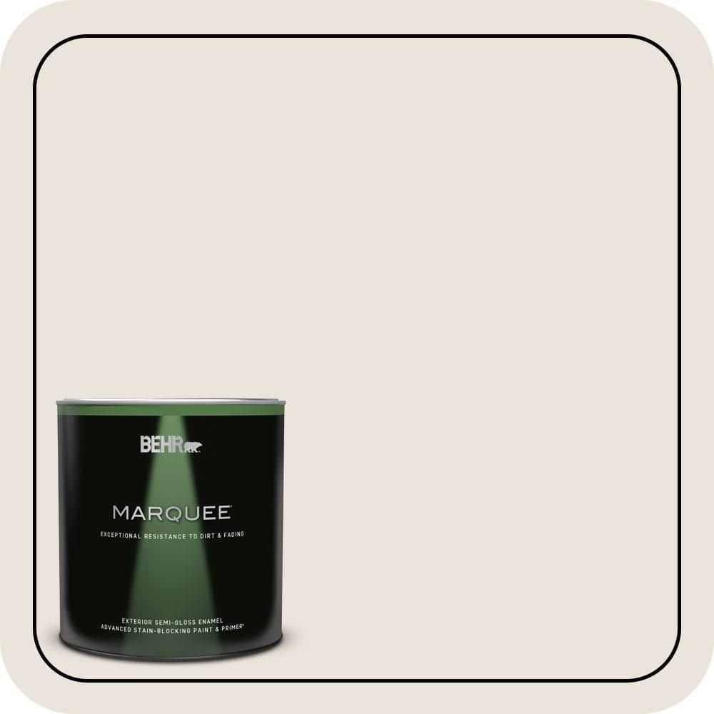 BEHR MARQUEE 1 qt. #OR-W13 Shoelace Semi-Gloss Enamel Exterior Paint & Primer