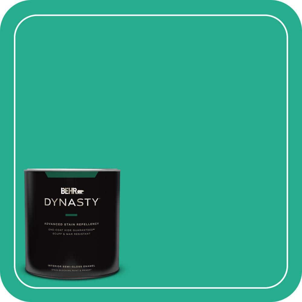 BEHR DYNASTY 1 qt. #P430-5 Enchanted Wells Semi-Gloss Enamel Interior Stain-Blocking Paint & Primer