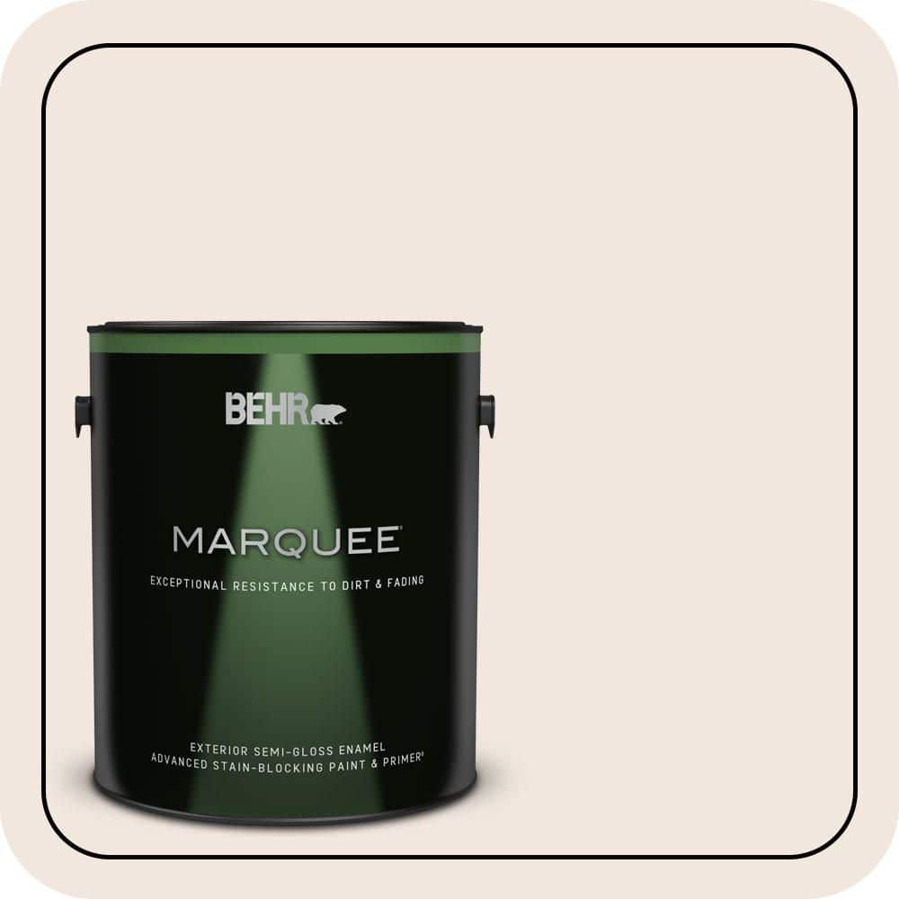 BEHR MARQUEE 1 gal. #RD-W06 Soothing Pink Semi-Gloss Enamel Exterior Paint & Primer