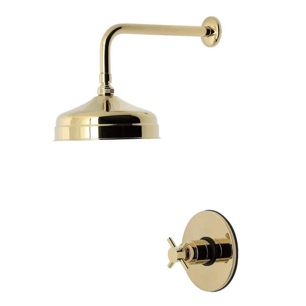 Kingston Brass Concord 1-Handle 1-Spray Shower Faucet 1.8 GPM in Polished Brass (1)