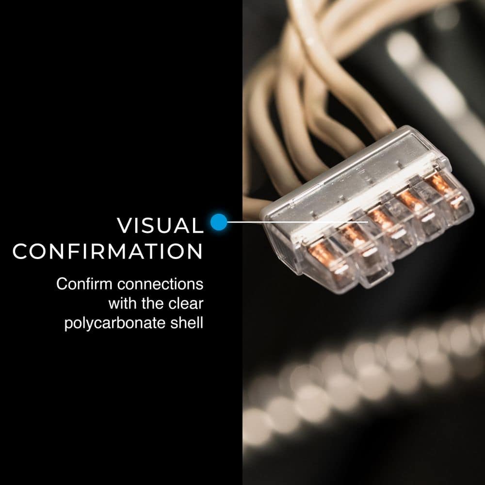 IDEAL In-Sure Push-In Wire Connector, 5-Port, Jar of 200 (3)
