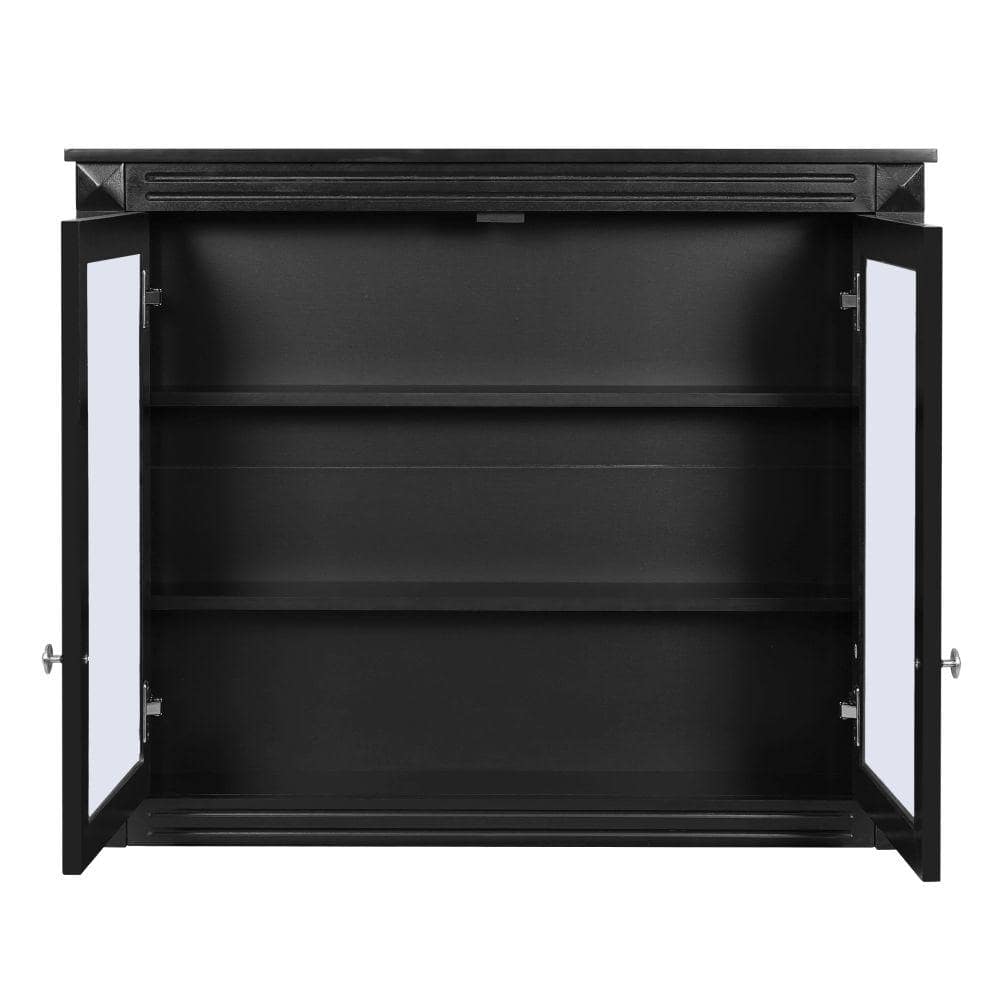 Flynama 36 X 28 Inch Wall Mount Medicine Cabinet, Dual Mirrors & 2 Adjustable Shelves, Bathroom Storage (1)
