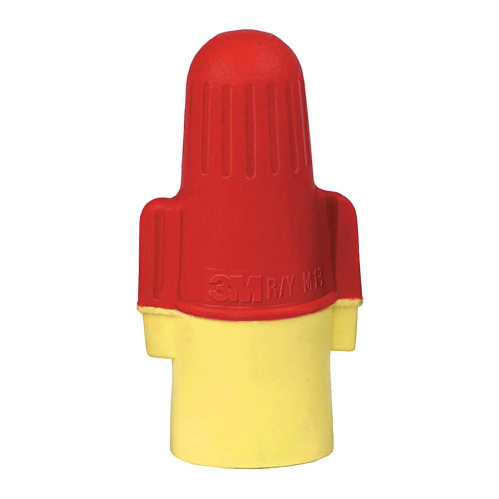 3M Performance Plus Wire Connector, Red/Yellow (Case of 10) (100 per Pouch) (1)