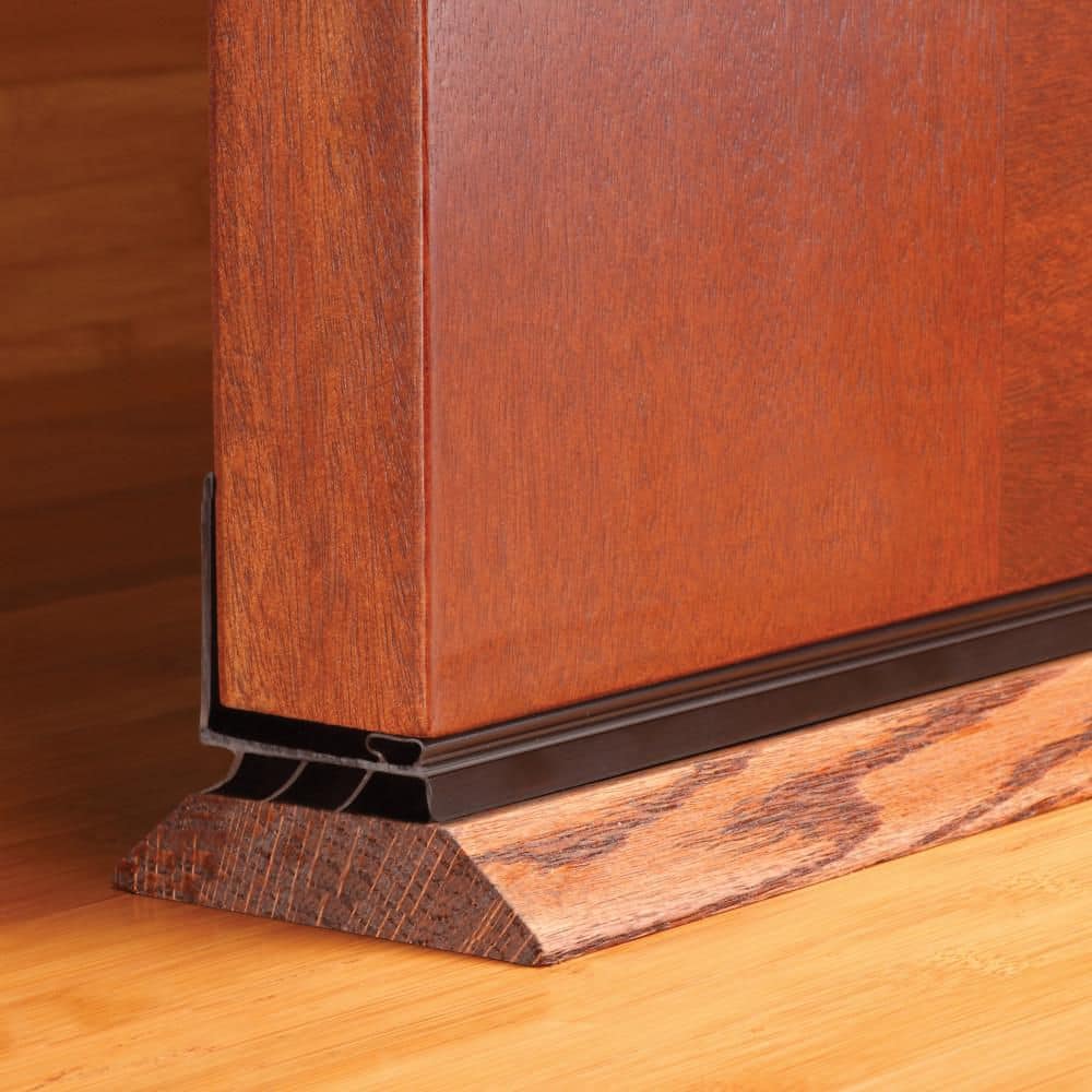M-D Building Products 2 in. x 36 in. Brown Vinyl L-Shape Screw-on Door Bottom Weatherstripping (4)