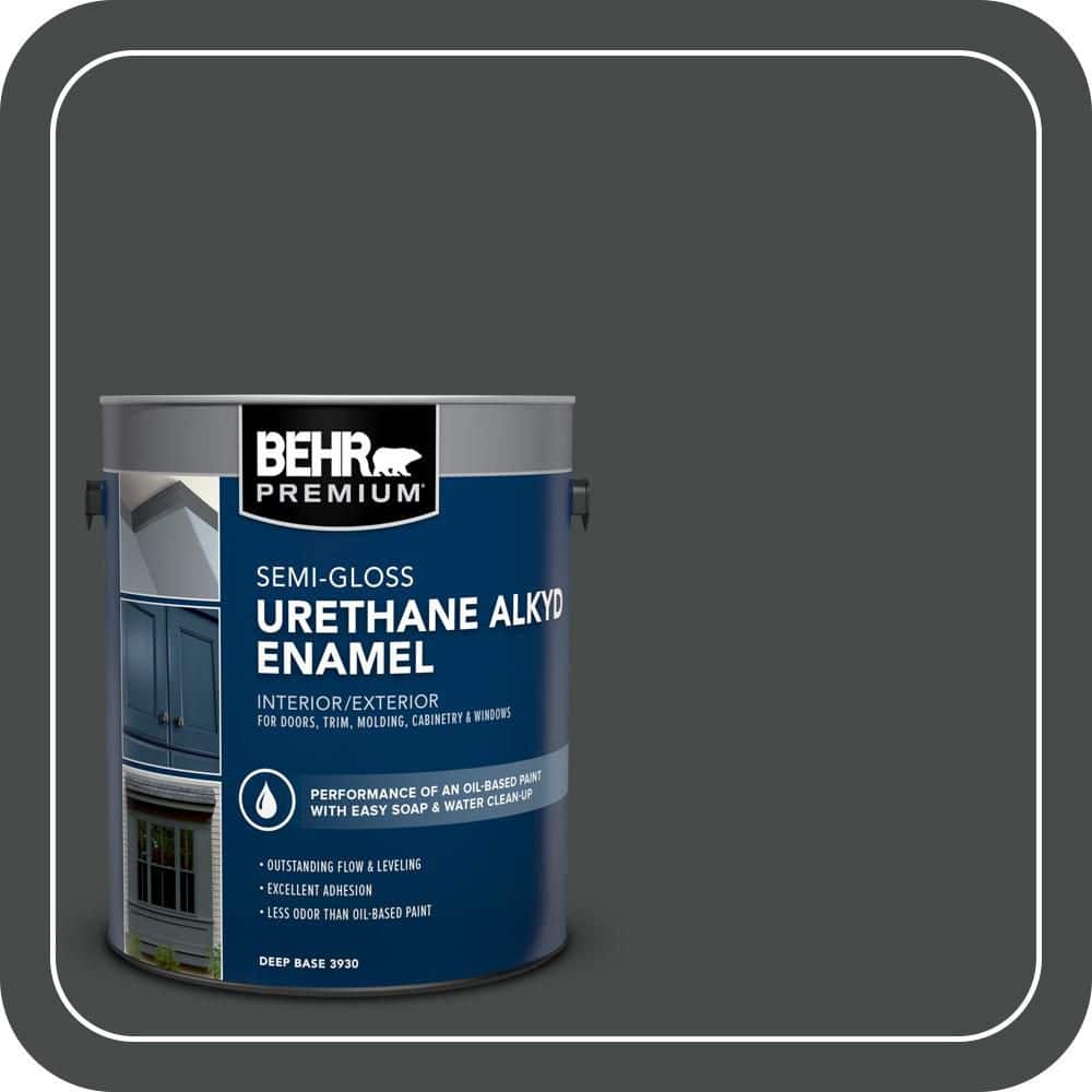 BEHR PREMIUM 1 gal. #N450-7 Astronomical Urethane Alkyd Semi-Gloss Enamel Interior/Exterior Paint (1)