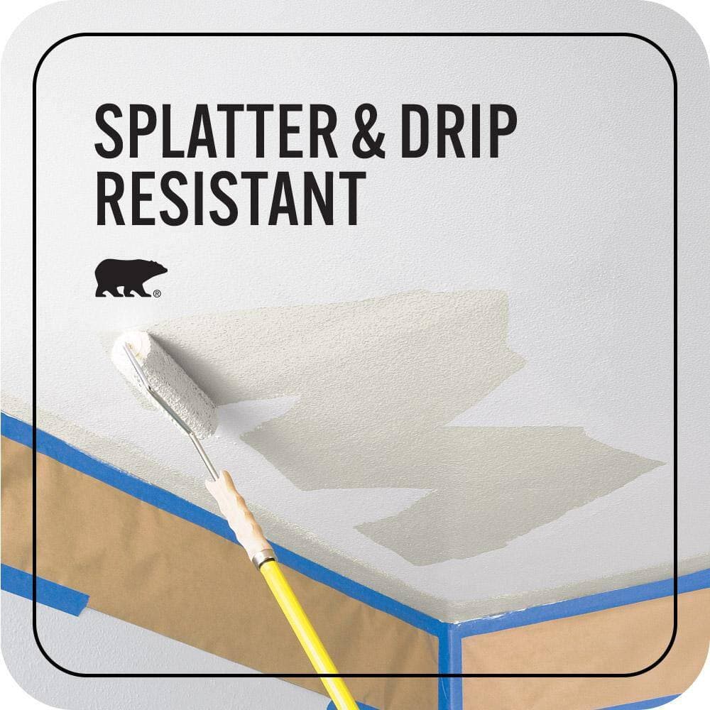 BEHR ULTRA 1 gal. #MQ3-18 Ginger Sugar Ceiling Flat Interior Paint and Primer (4)