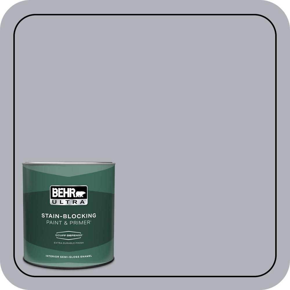 BEHR ULTRA 1 qt. #N540-3 Vanity Extra Durable Semi-Gloss Enamel Interior Paint & Primer