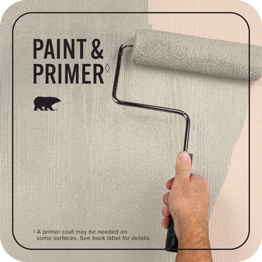 BEHR PREMIUM PLUS 1 qt. #N310-3 Sandstorm Satin Enamel Exterior Paint & Primer (3)