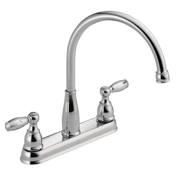 Delta Foundations 2-Handle Standard Kitchen Faucet in Stainless (2)