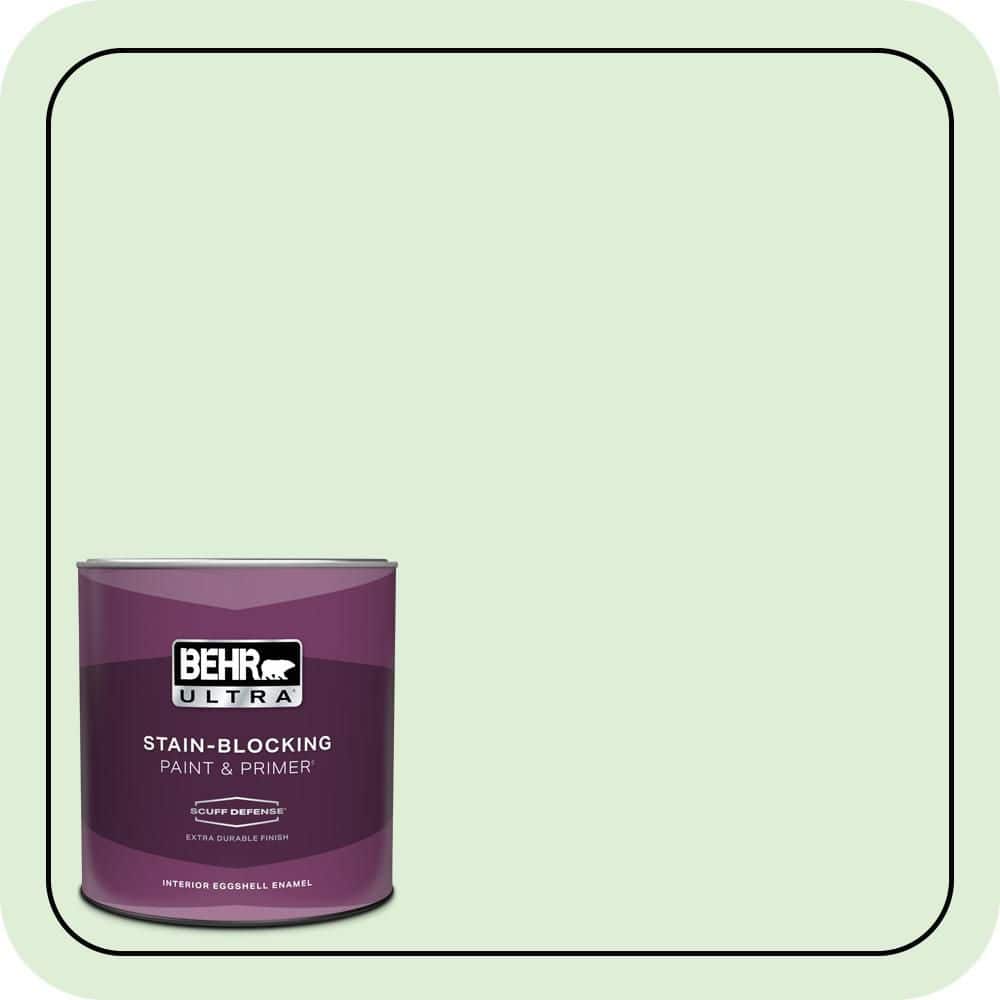 BEHR ULTRA 1 qt. #440C-2 Cucumber Crush Extra Durable Eggshell Enamel Interior Paint & Primer