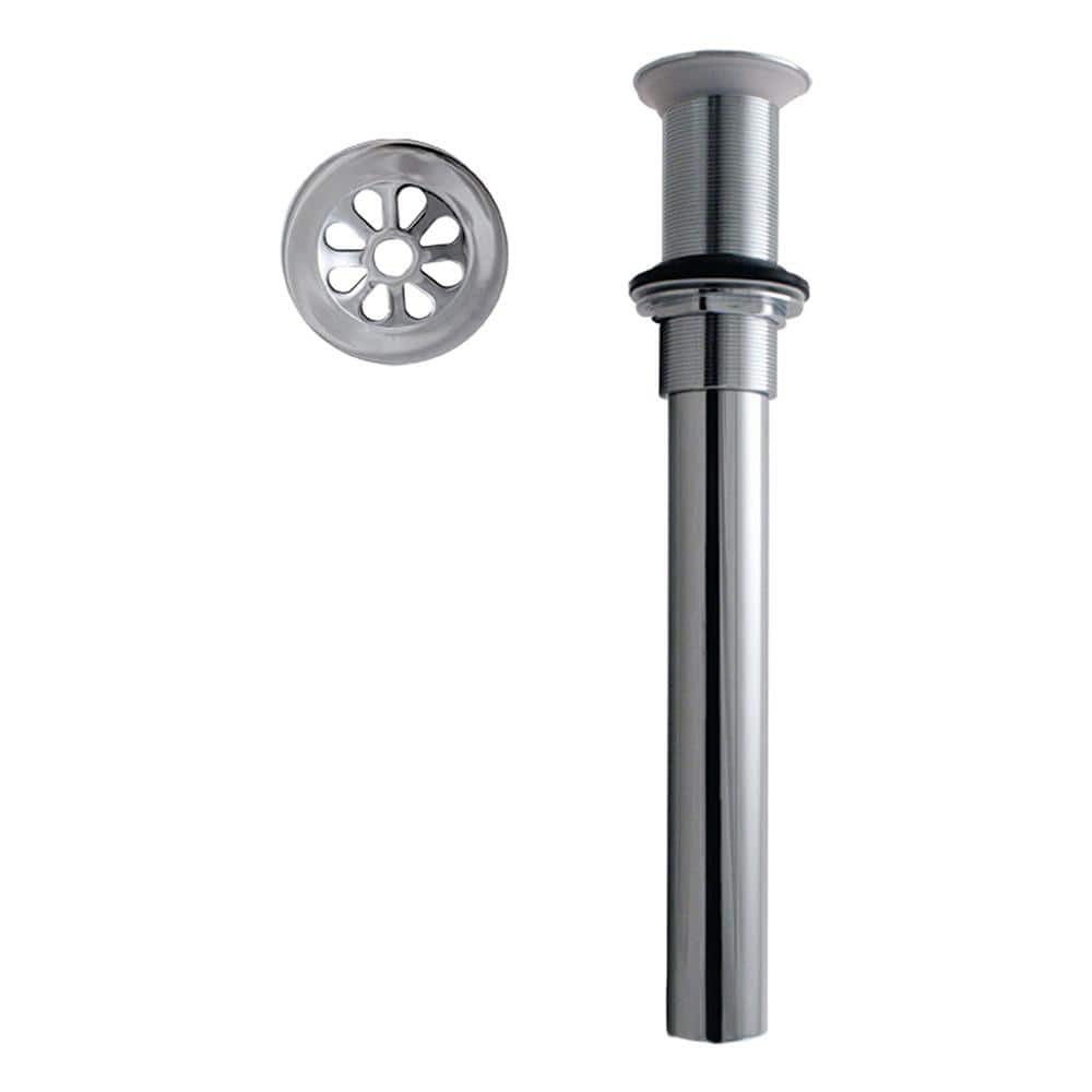 Westbrass Rapid Draining Crowned Grid Bathroom Sink Drain Assembly without Overflow Holes - Exposed (1)