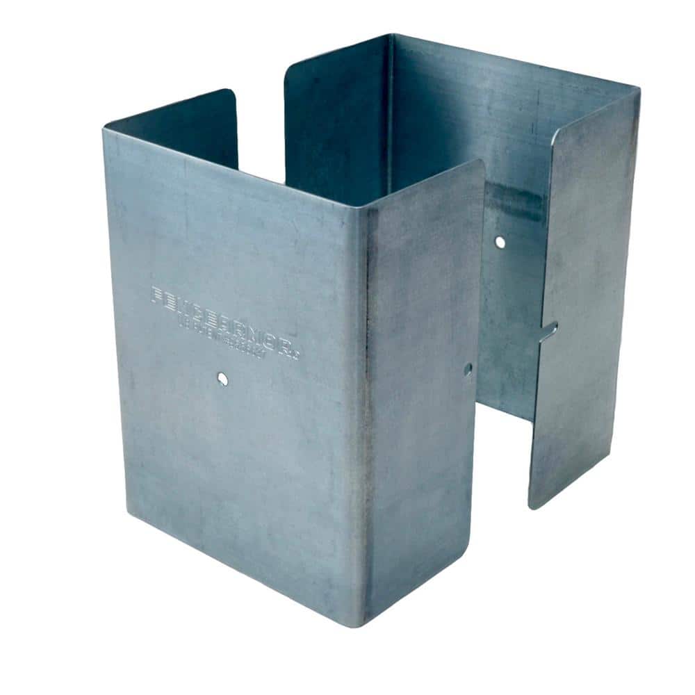 Fence Armor 4.5 in. x 4.5 in. x 1/2 ft. H Galvanized Steel Pro Series Mailbox and Fence Post Guard (1)