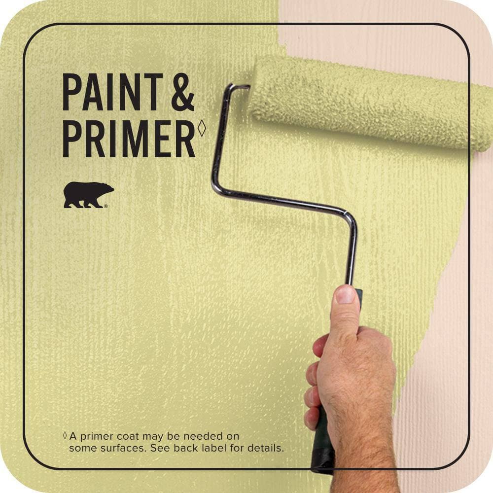BEHR PREMIUM PLUS 1 gal. #P340-3 Reviving Green Flat Exterior Paint & Primer (3)