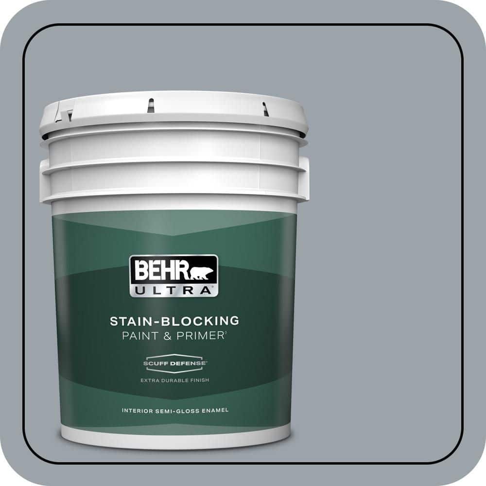 BEHR ULTRA 5 gal. #MQ5-22 Rainmaster Extra Durable Semi-Gloss Enamel Interior Paint & Primer