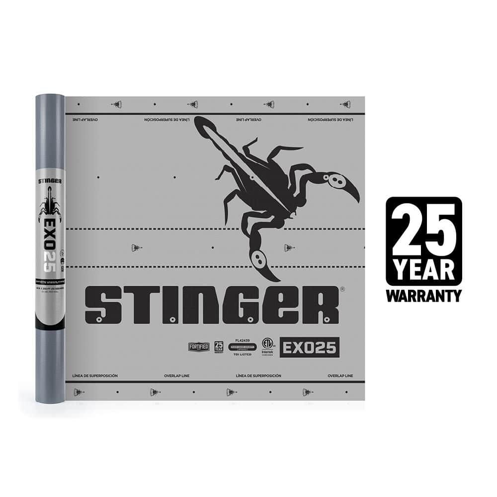 Stinger EXO25 1000 sq. ft. Synthetic Roofing Underlayment Roll