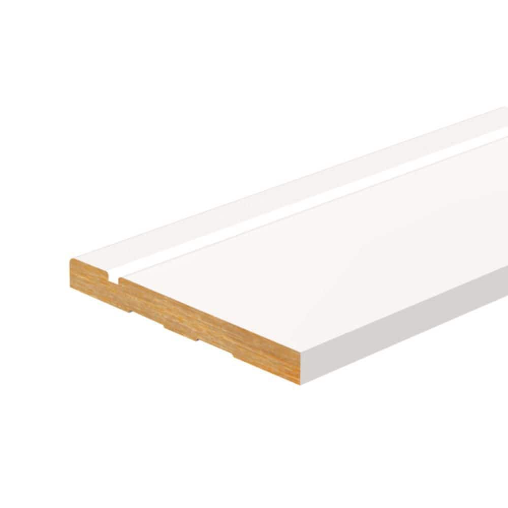 HOUSE OF FARA 9/16 in. D x 3-1/2 in. W x 96 in. L Primed MDF Casing Moulding (1)