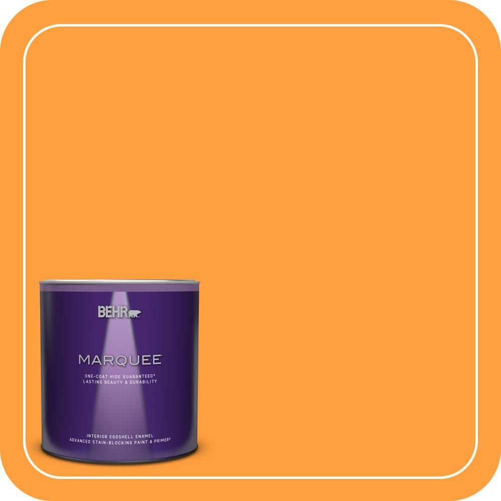 BEHR MARQUEE 1 qt. #S-G-300 Hawaiian Passion Eggshell Enamel Interior Paint & Primer