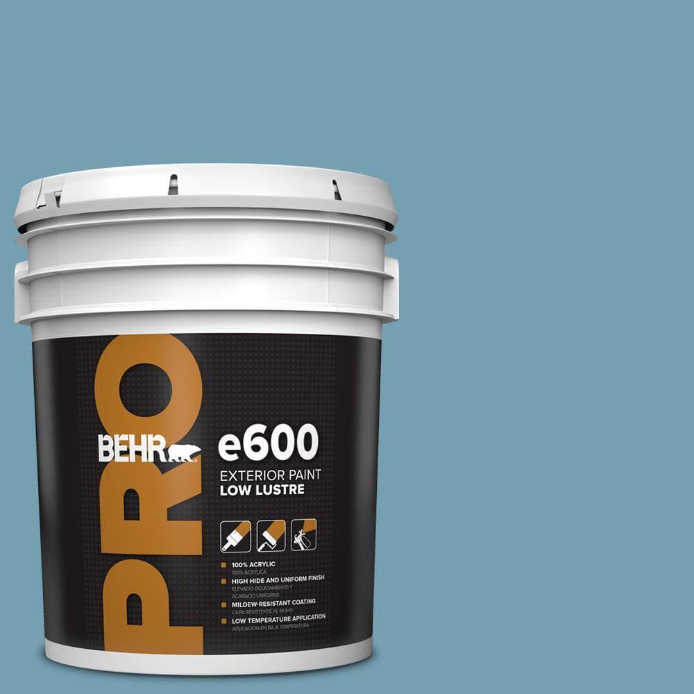 BEHR PRO 5 gal. #S480-4 Saga Blue Low Luster Exterior Paint