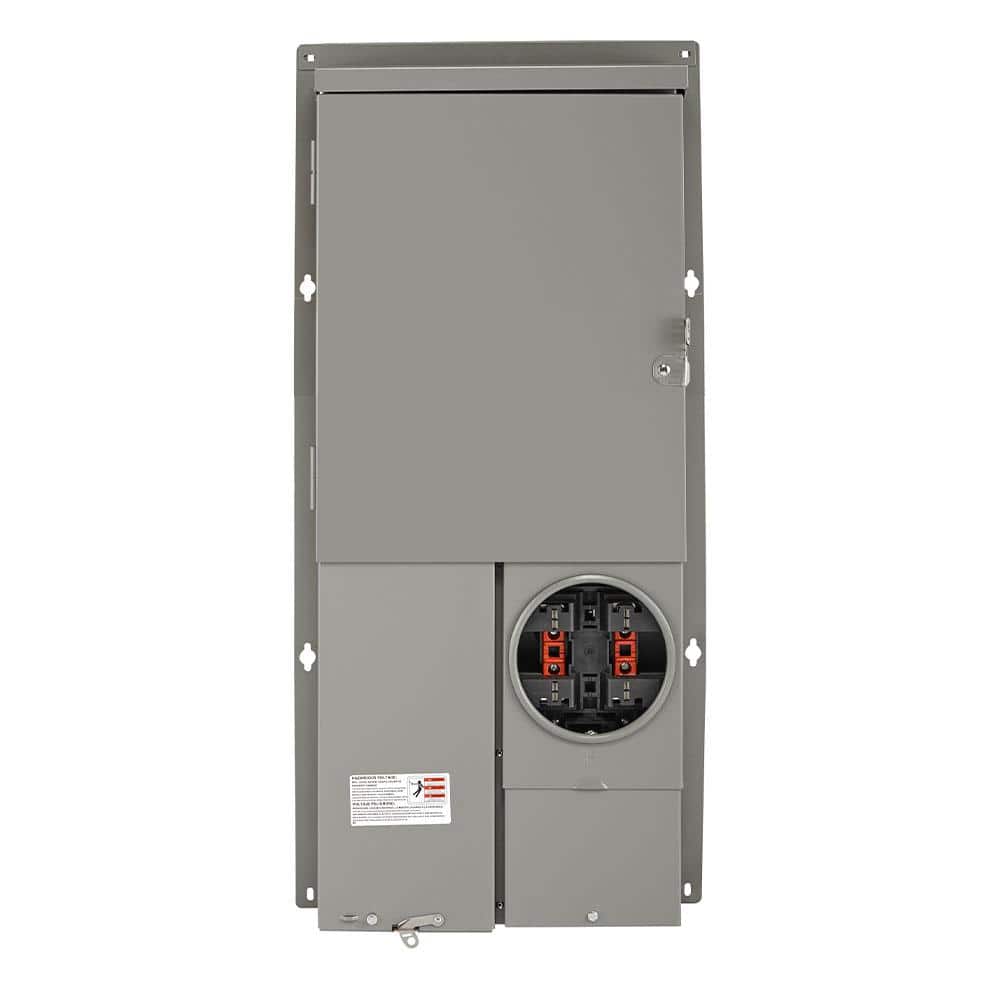 Leviton 200 Amp 12-Space, 12-Circuit Outdoor All-In-One Meter Main Combo Load Center, Solar Ready, UG/OH Semi-Flush LG120-BER (3)