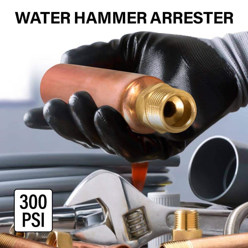 PLUMBFLEX 3/4 in. Male Thread Copper MIP NPT Water Hammer Arrestor Type B (3)