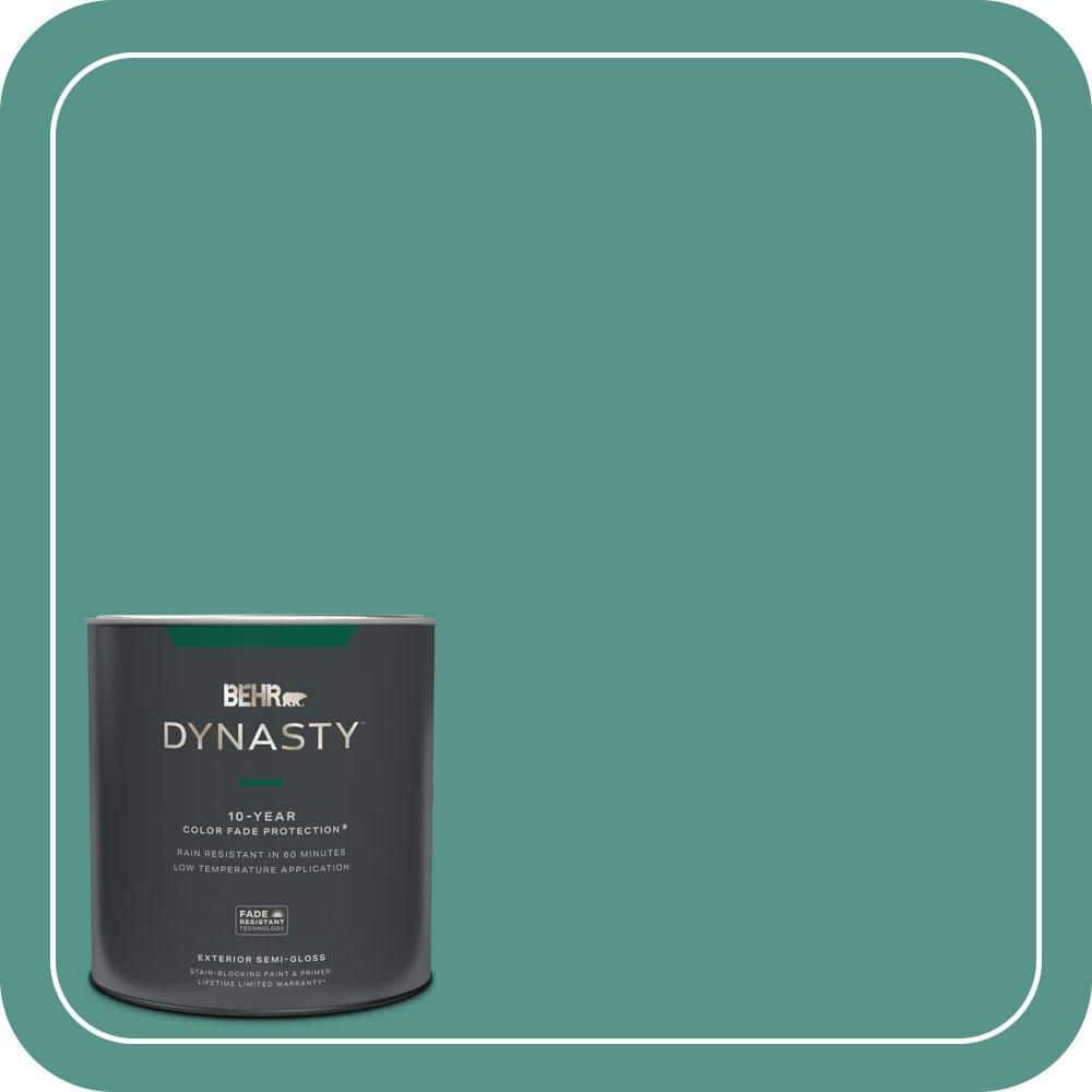 BEHR DYNASTY 1 qt. #490D-6 Thermal Spring Semi-Gloss Exterior Stain-Blocking Paint & Primer